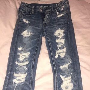 american eagle ripped jeans